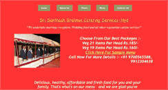Desktop Screenshot of brahmincaterers.com